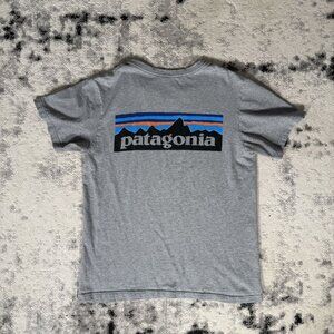 Patagonia Back Logo Grey T-Shirt